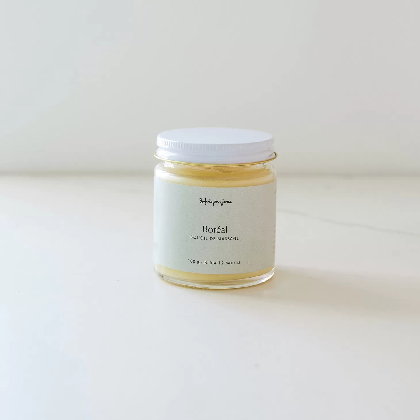 Trois fois par jour Bougie De Massage - Boreal Outlet