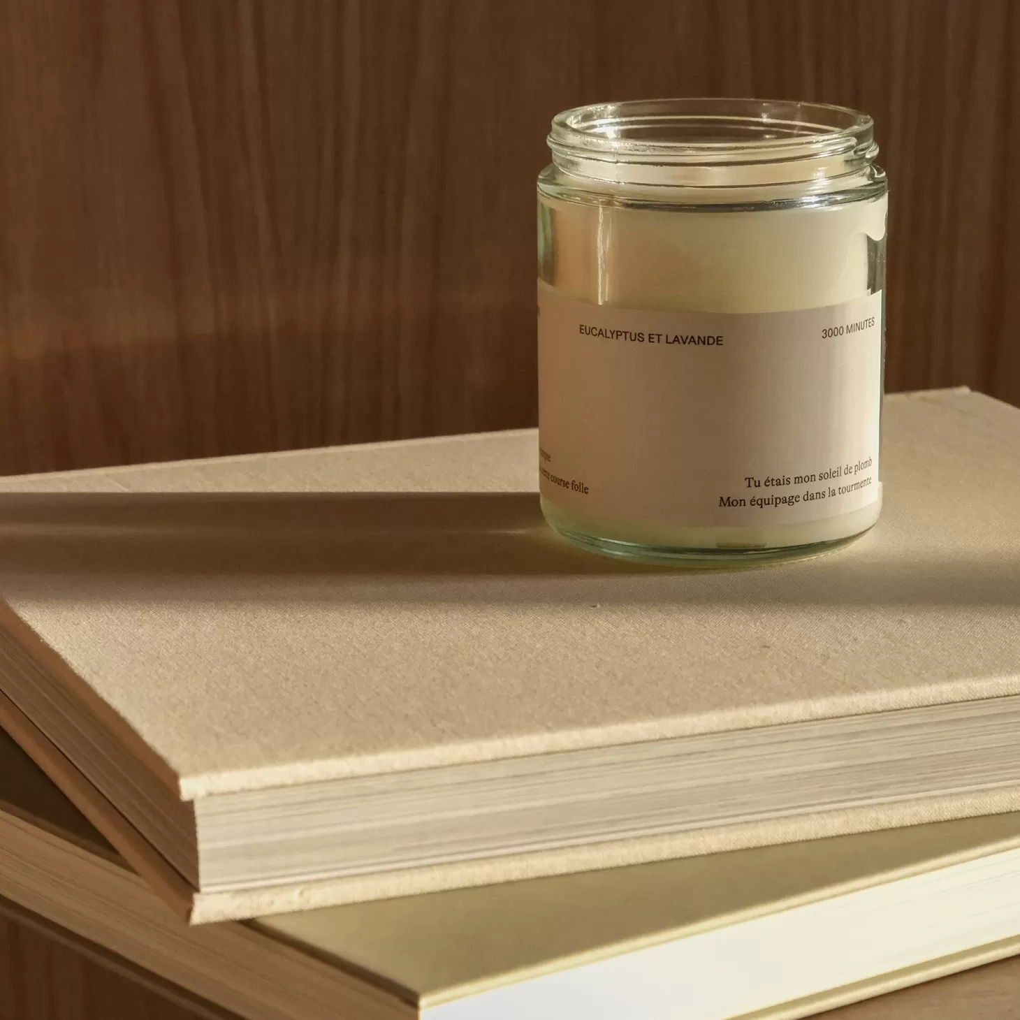 Trois fois par jour Bougie De Soya - Eucalyptus & Lavande - Traits D'Union Sale