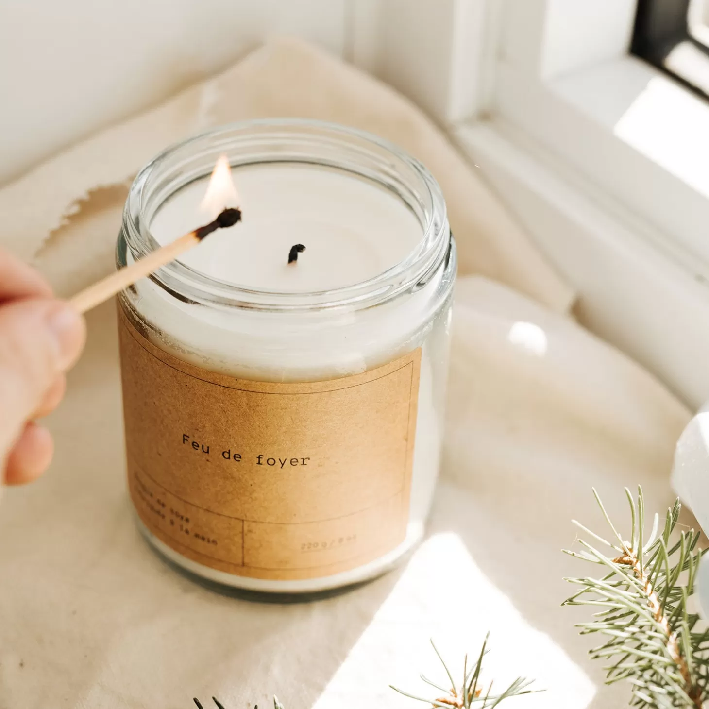 Trois fois par jour Bougie De Soya Feu De Foyer Discount