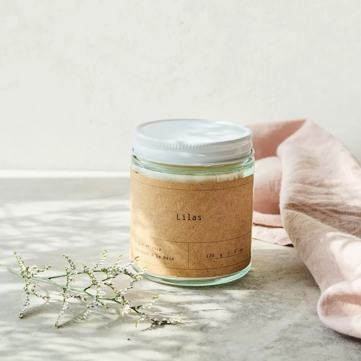 Trois fois par jour Bougie De Soya Lilas Hot