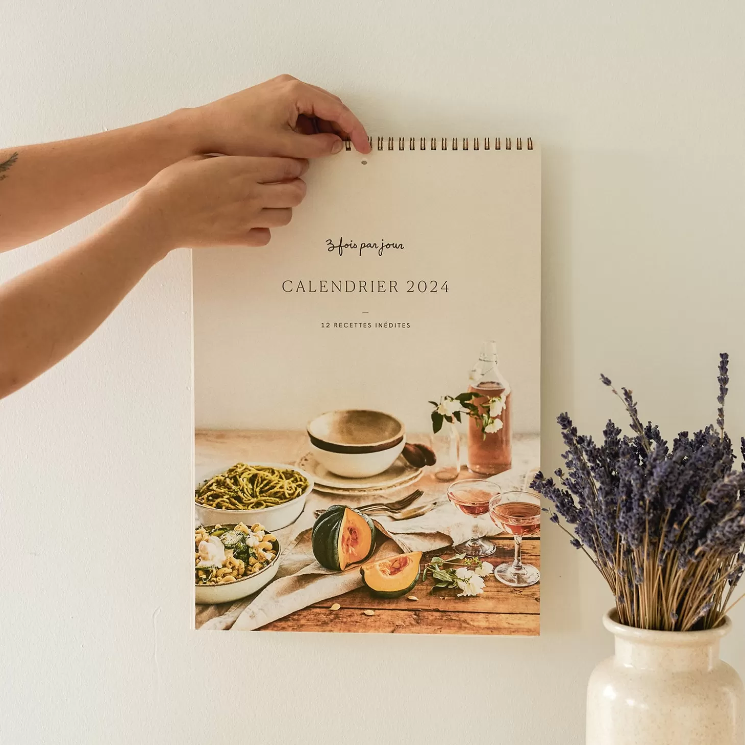 Trois fois par jour Calendrier 2024 (12 Recettes Exclusives) Best