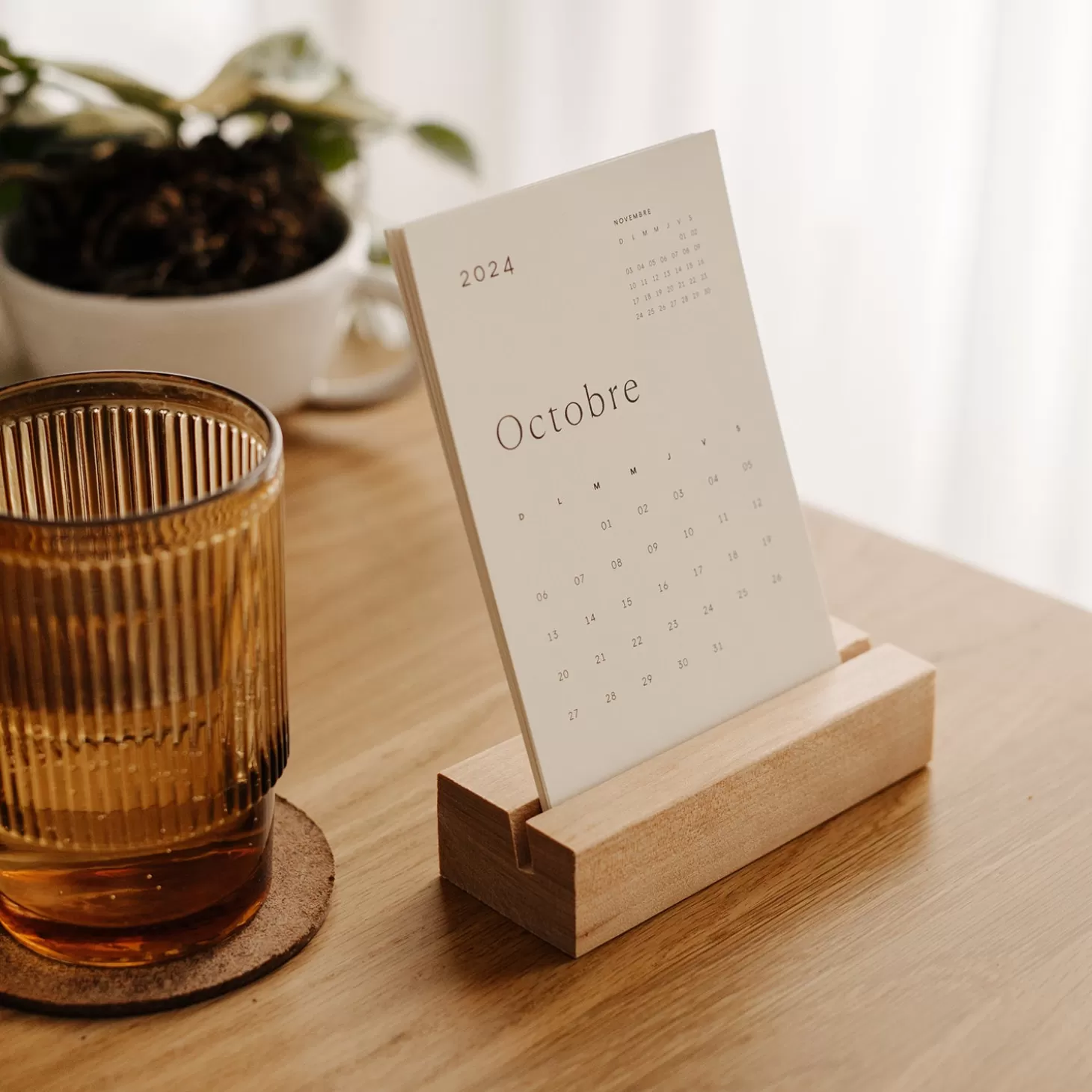 Trois fois par jour Calendrier De Bureau 2024-2025 Outlet