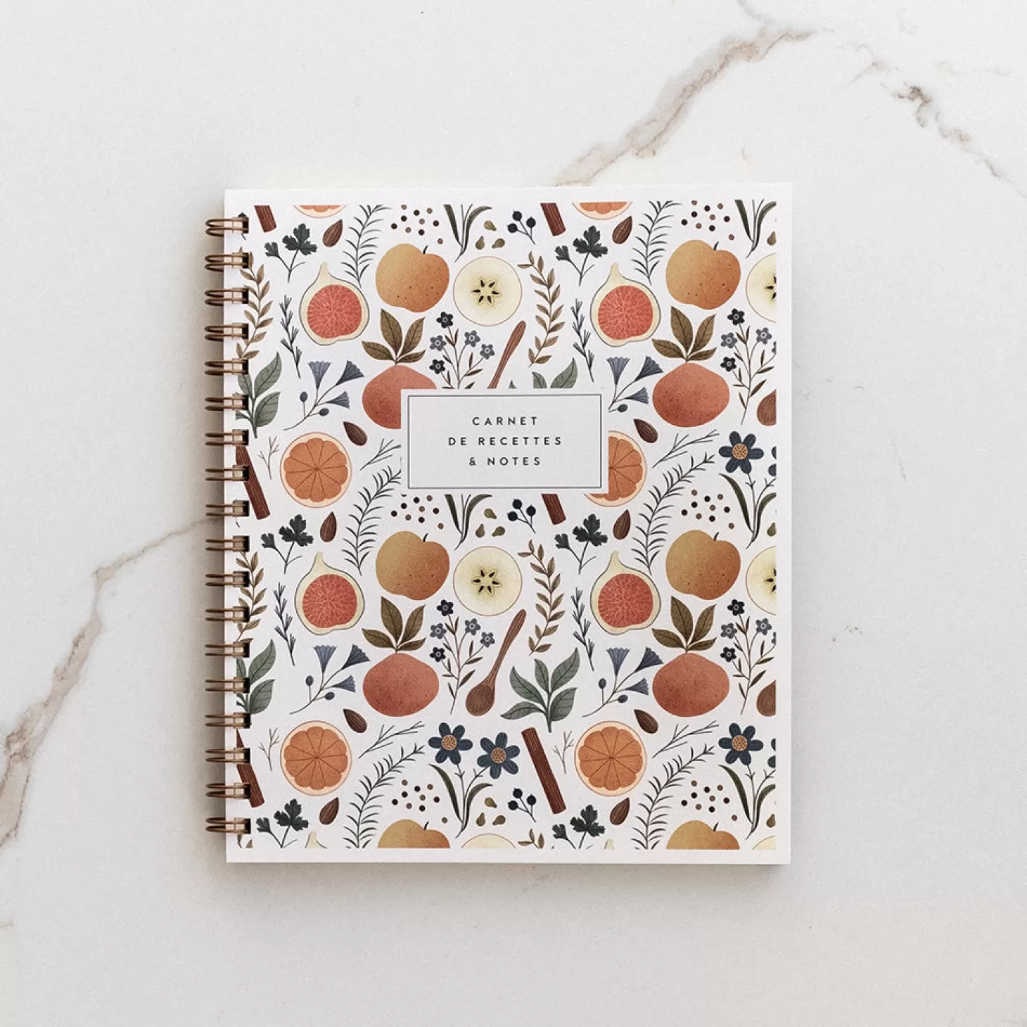 Trois fois par jour Carnet De Recettes & Notes - Creme Store