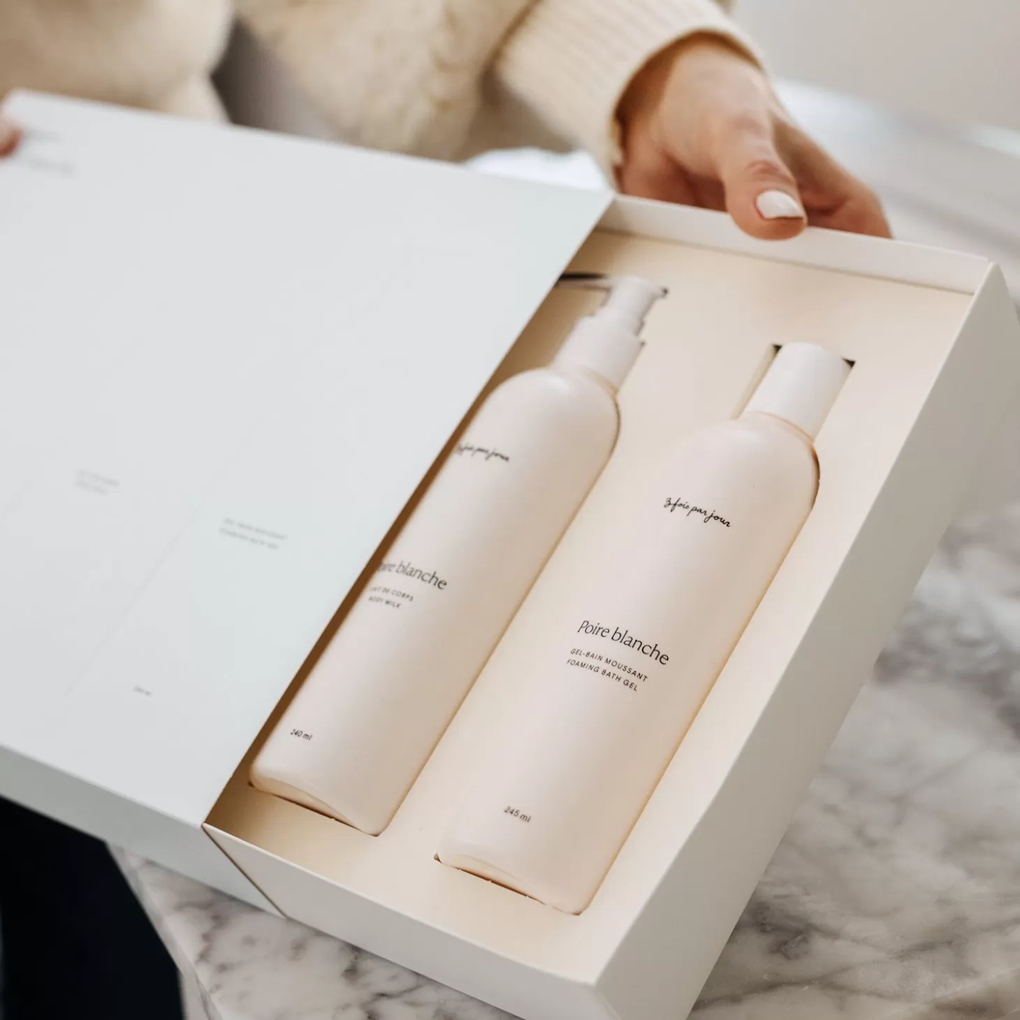 Trois fois par jour Coffret | Produits De Soins — Poire Blanche Flash Sale