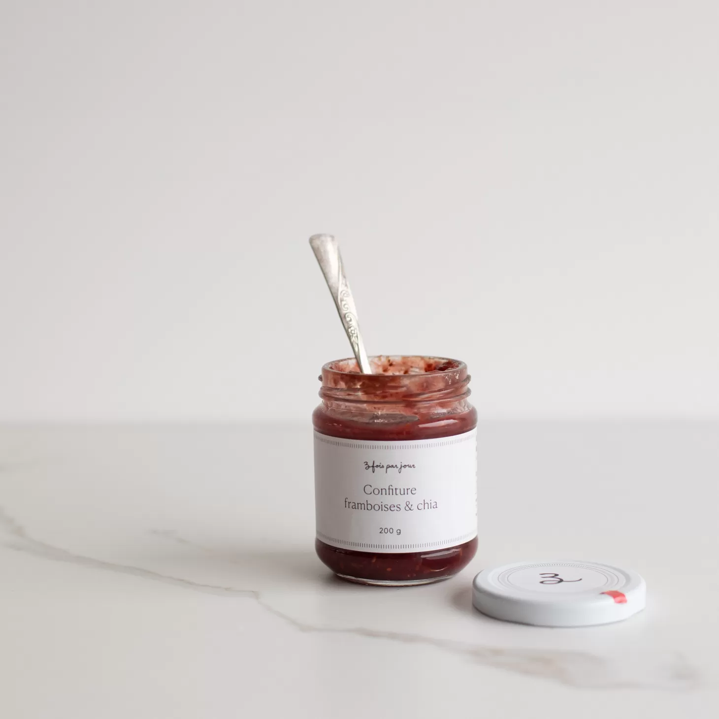 Trois fois par jour Confiture Framboises & Chia Shop