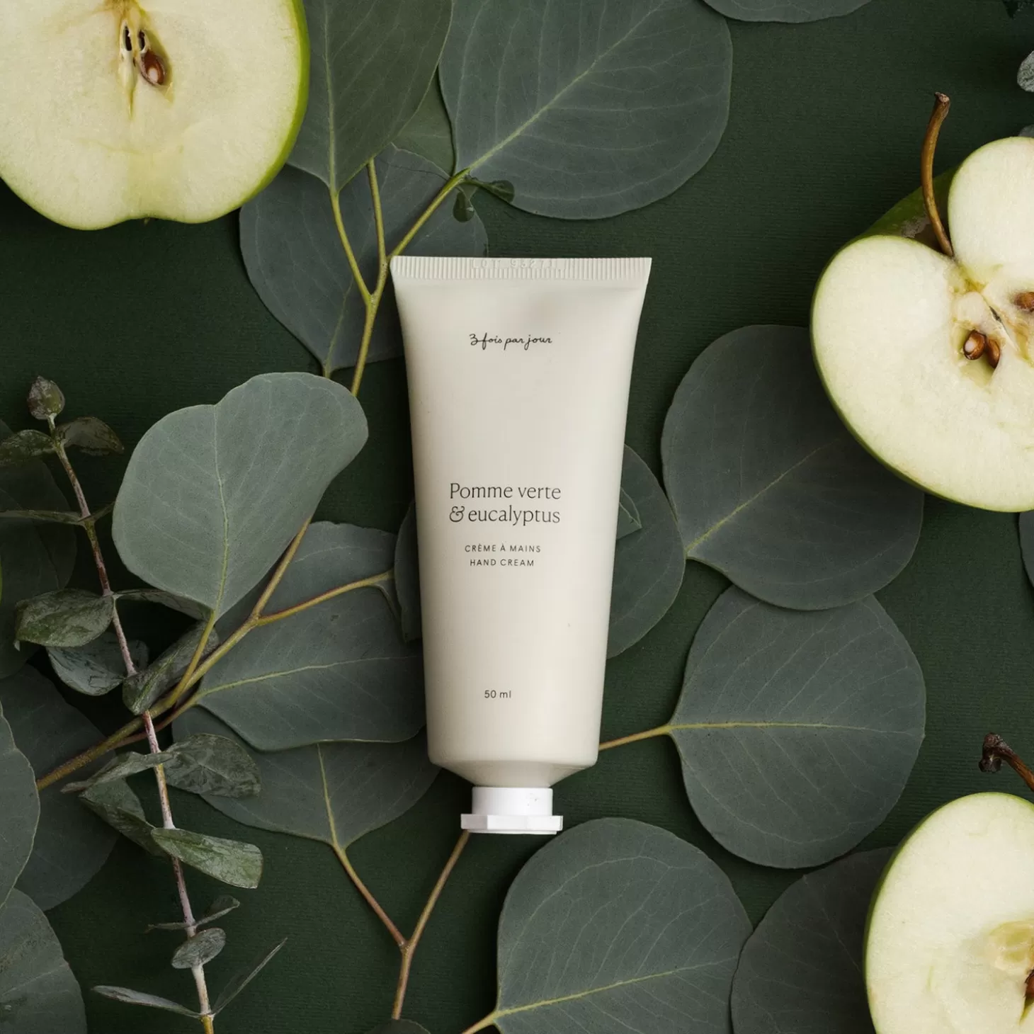 Trois fois par jour Creme A Mains Reparatrice — Pomme Verte & Eucalyptus Discount