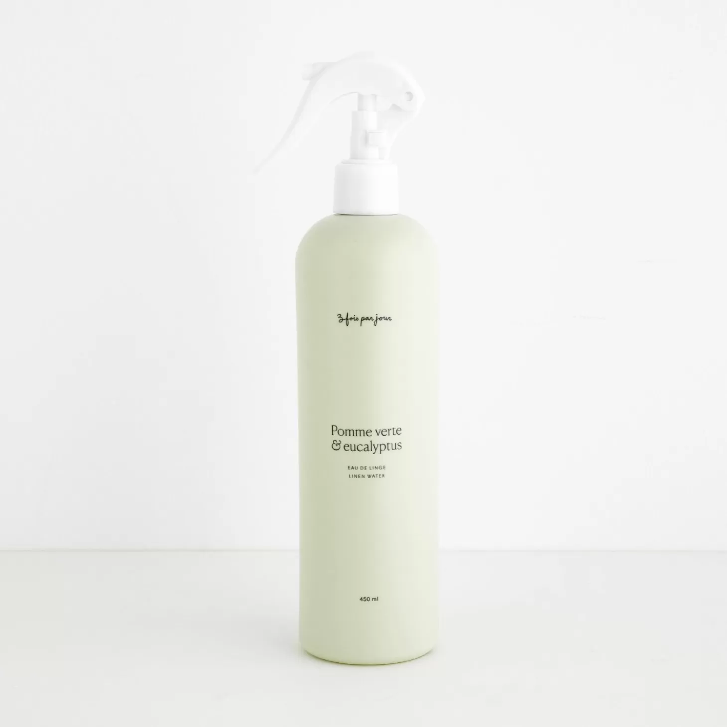 Trois fois par jour Eau De Linge — Pomme Verte & Eucalyptus — 455 Ml Sale