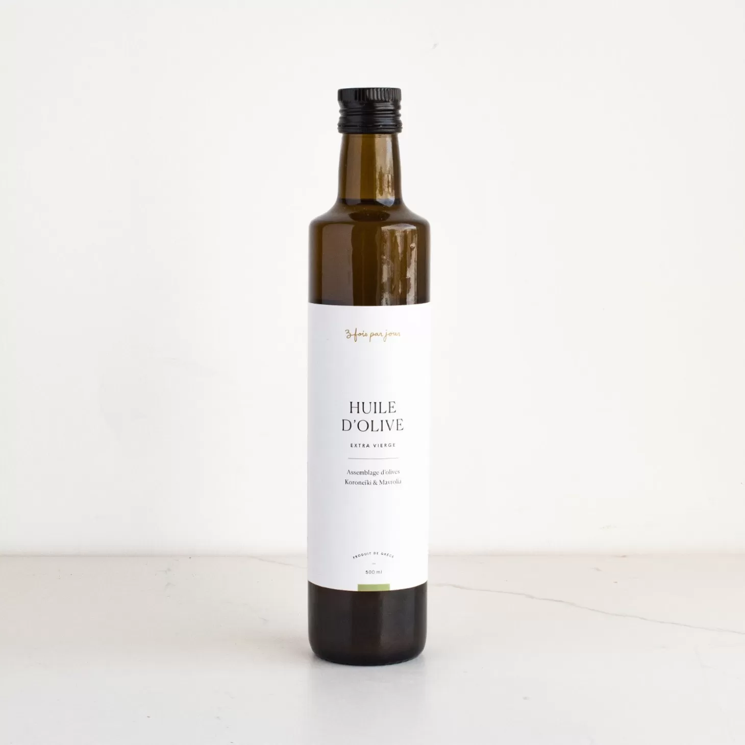 Trois fois par jour Huile D'Olive Brut - Extra Vierge (500Ml) Cheap