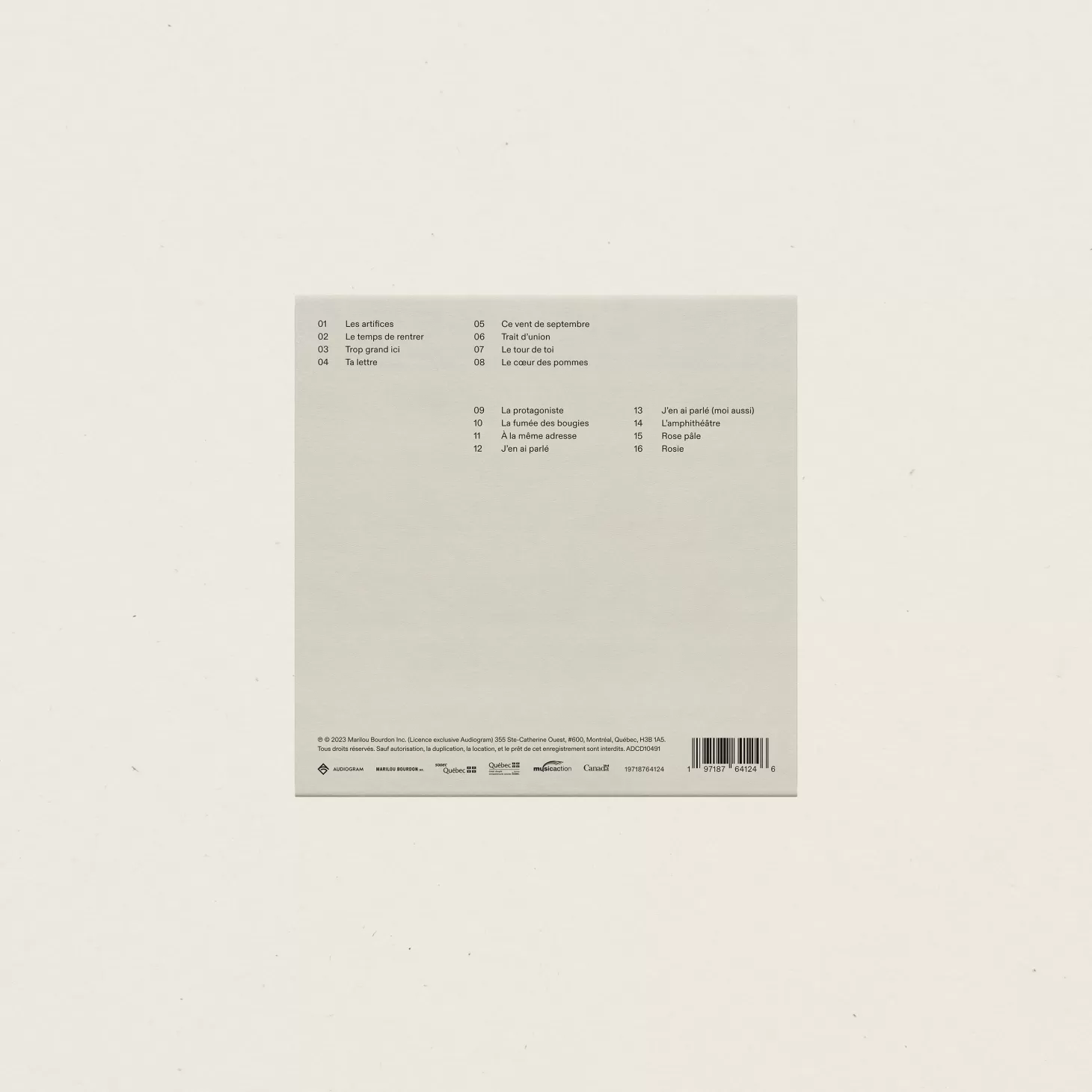 Trois fois par jour Marilou Traits D'Union (Cd) Clearance