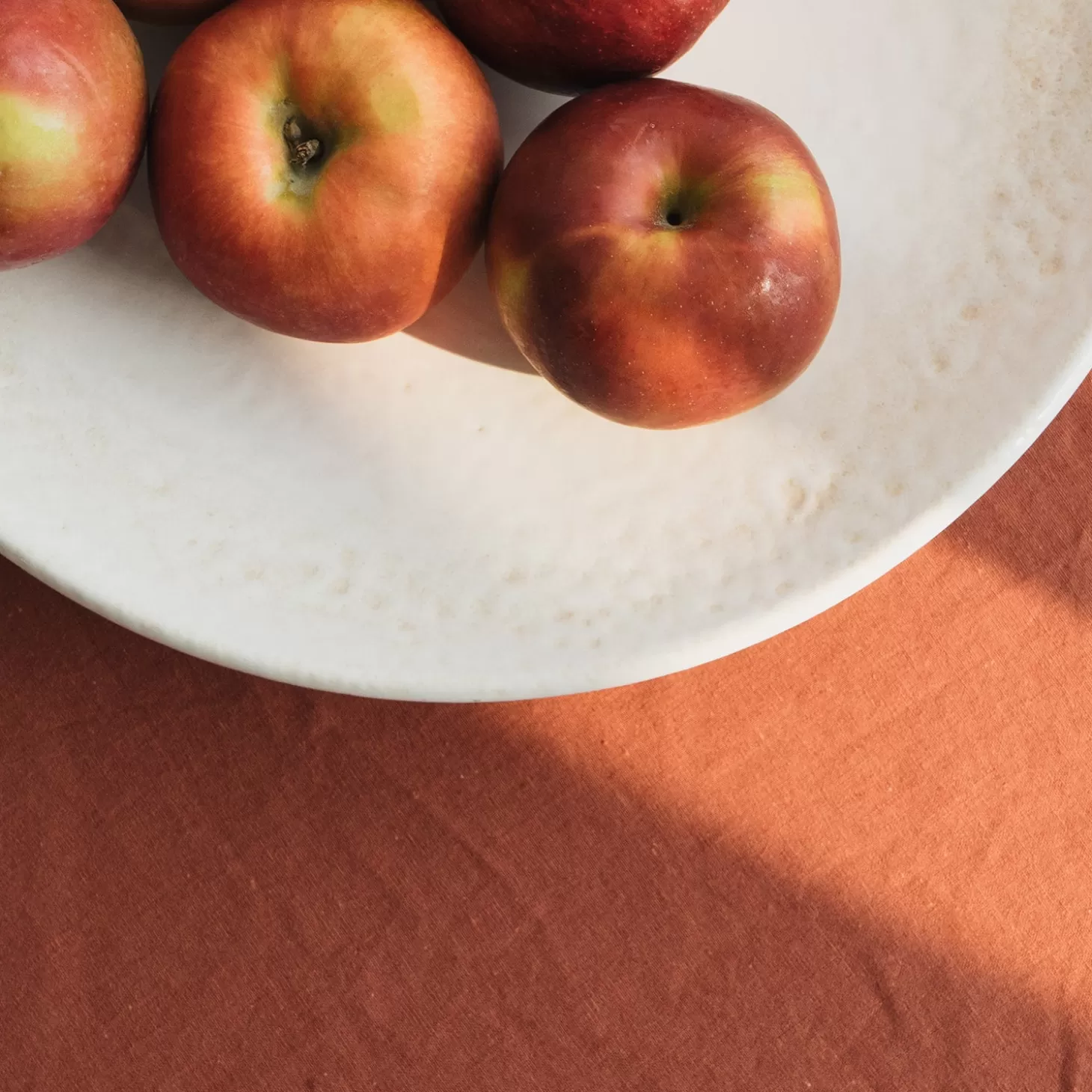 Trois fois par jour Nappe En Lin — Rouille Cheap