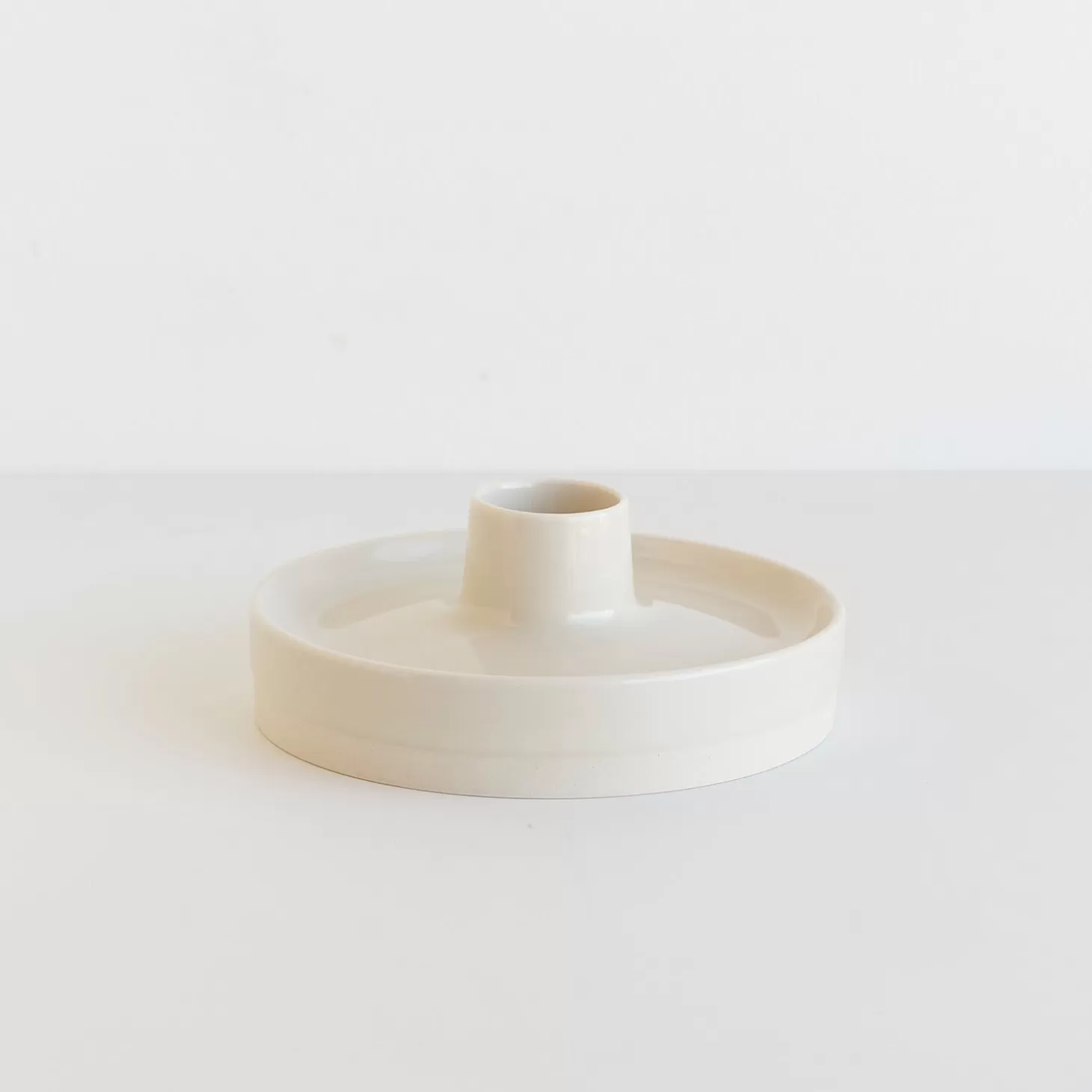 Trois fois par jour Porte-Chandelle En Céramique Creme Store