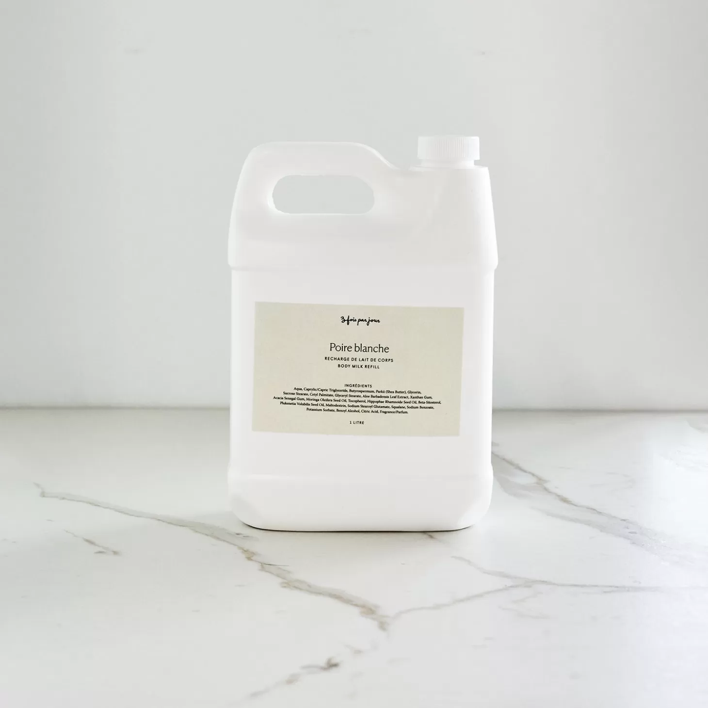Trois fois par jour Recharge 1 L - Lait De Corps - Poire Blanche Fashion