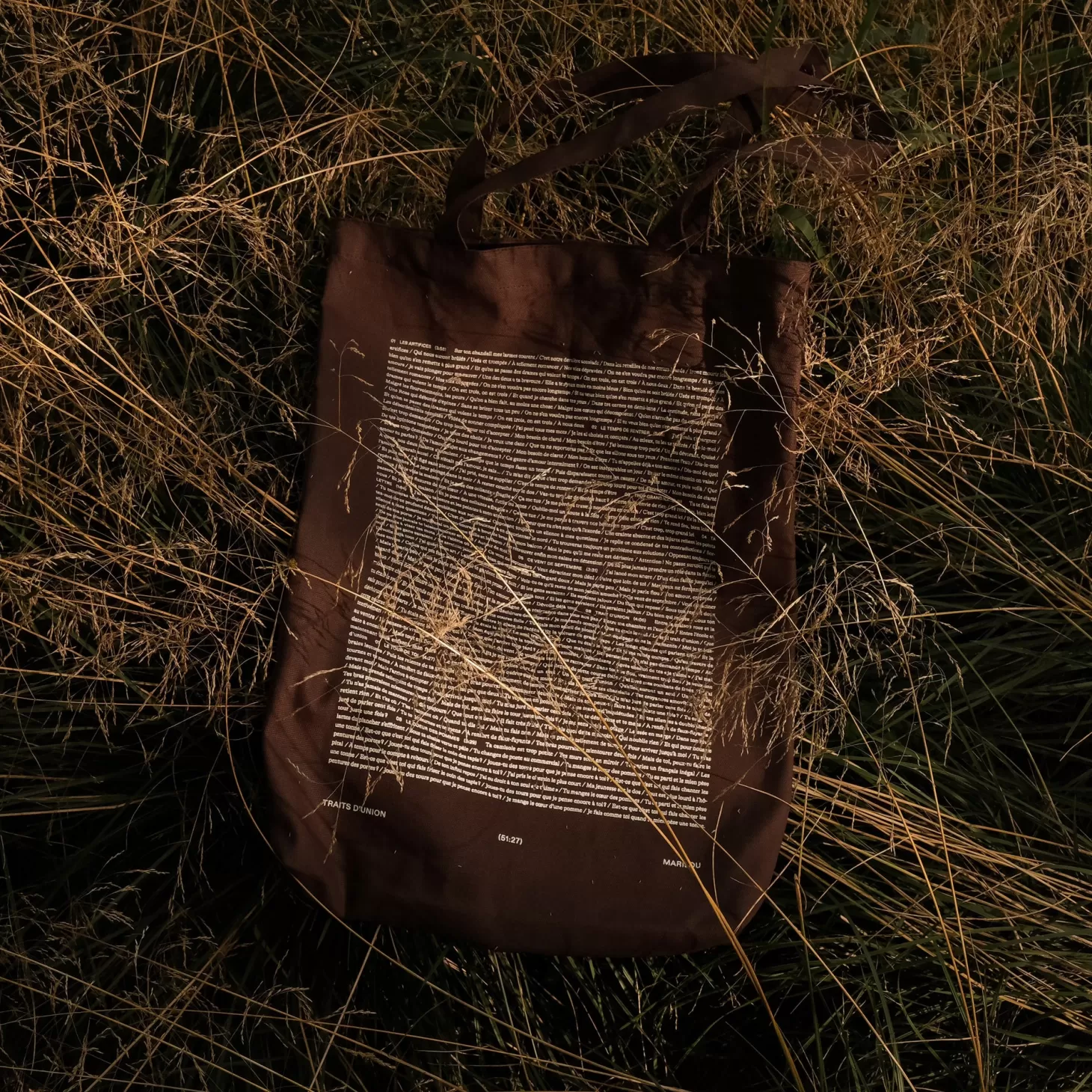 Trois fois par jour Sac Reutilisable En Coton - Traits D'Union Cheap