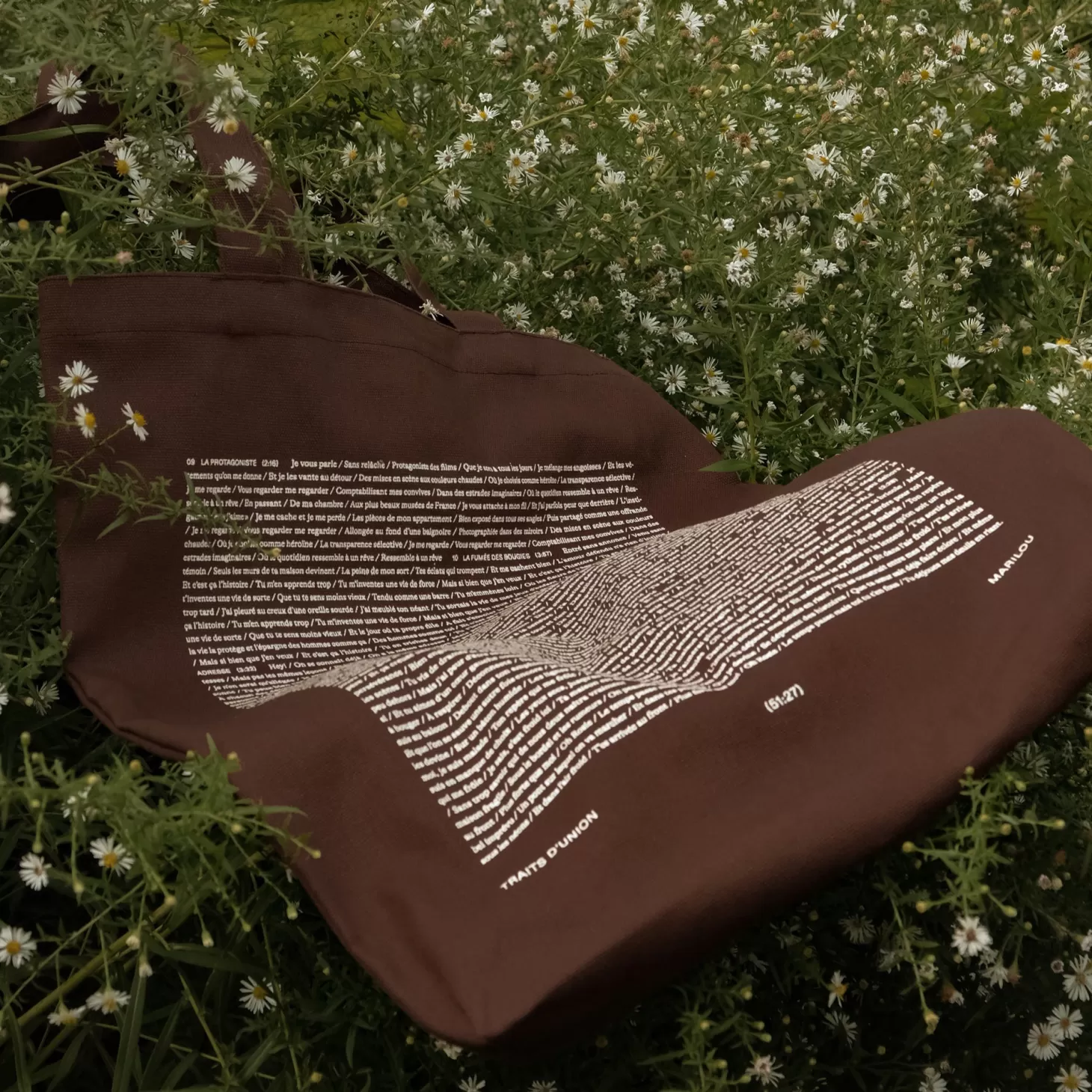 Trois fois par jour Sac Reutilisable En Coton - Traits D'Union Cheap