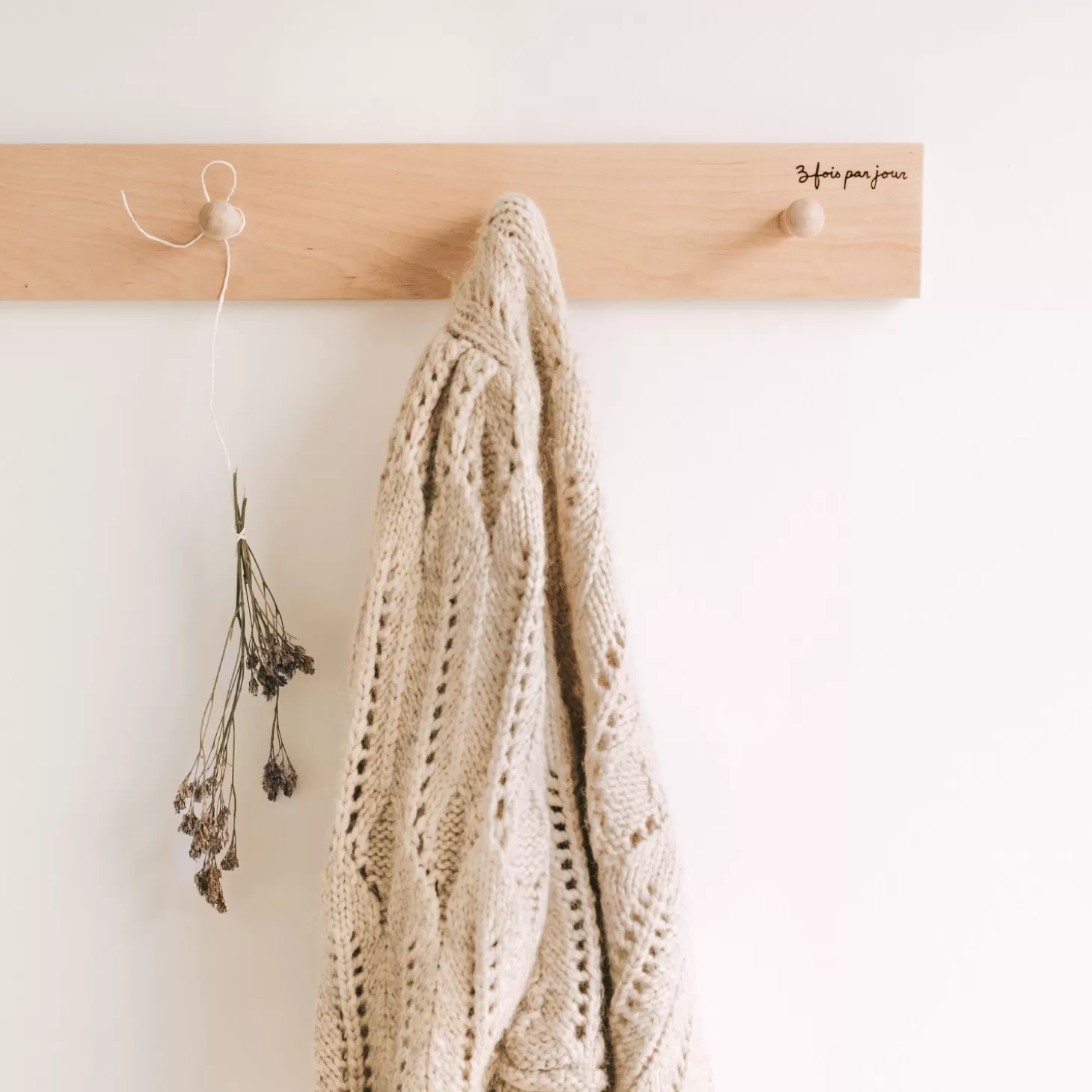 Trois fois par jour Support Mural - 6 Crochets Discount