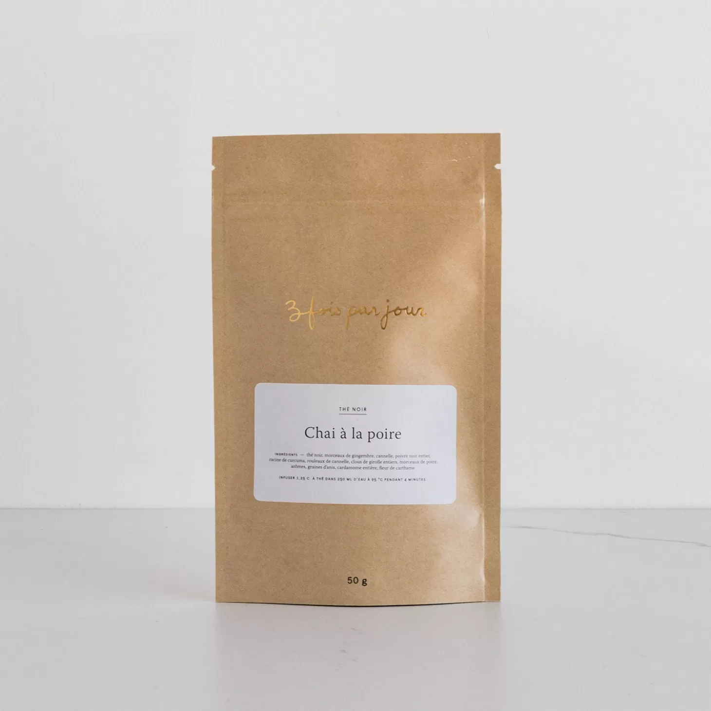 Trois fois par jour The Chai A La Poire Fashion