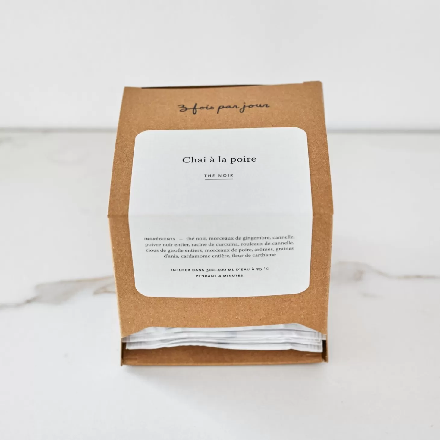 Trois fois par jour The En Sachets Chai A La Poire Cheap