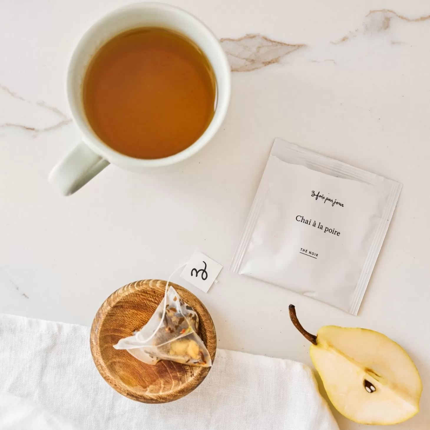 Trois fois par jour The En Sachets Chai A La Poire Cheap