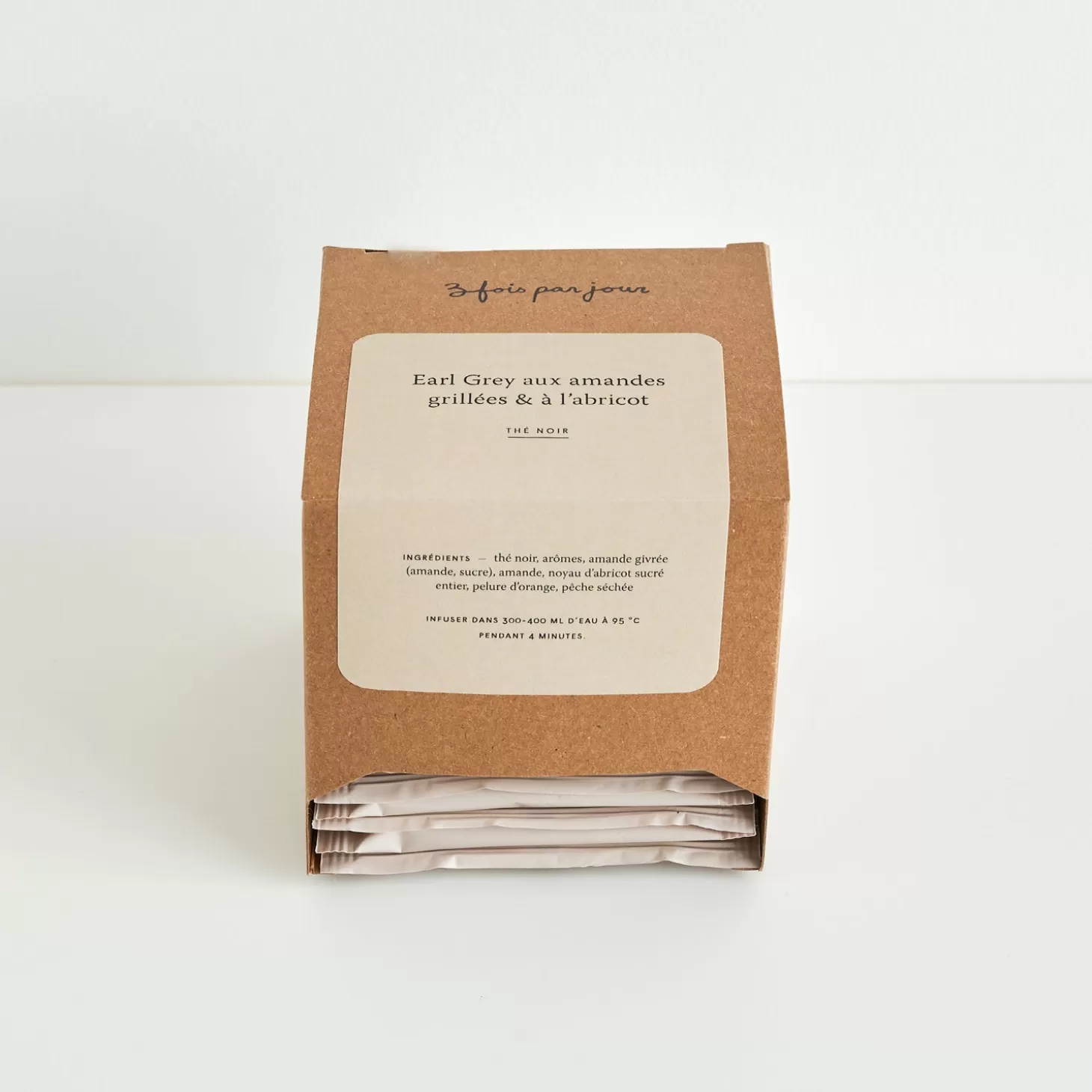 Trois fois par jour The En Sachets Earl Grey Aux Amandes Grillees & A L'Abricot Online