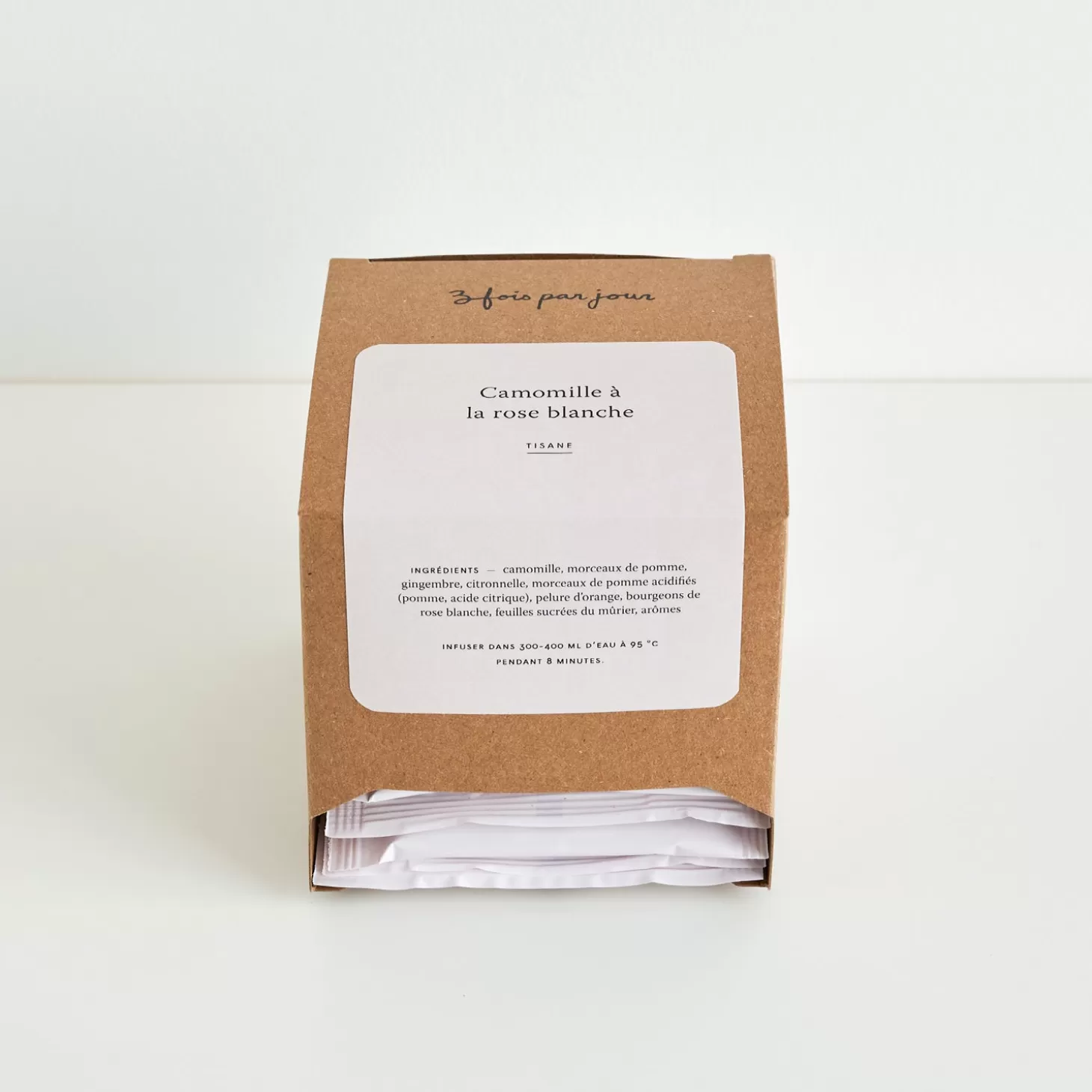 Trois fois par jour Tisane En Sachets Camomille A La Rose Blanches Outlet