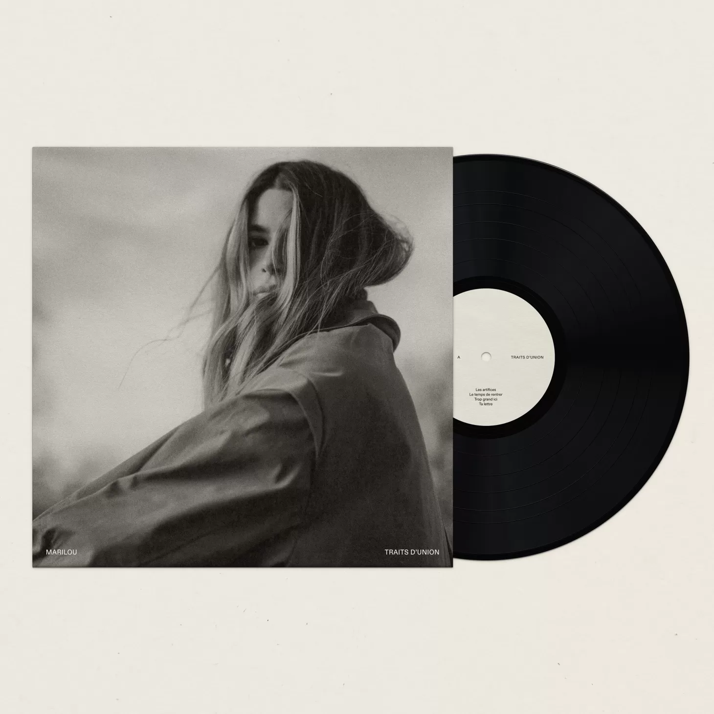 Trois fois par jour Traits D'Union (Vinyle) Cheap