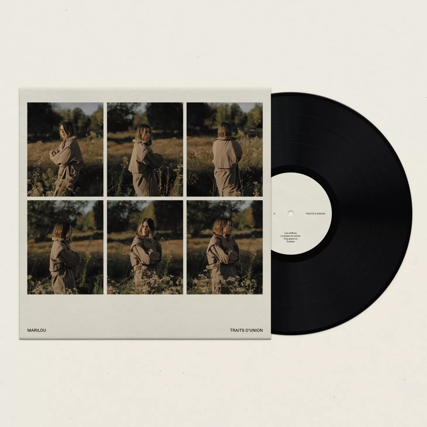 Trois fois par jour Traits D'Union (Vinyle) Cover Edition Limitee Outlet
