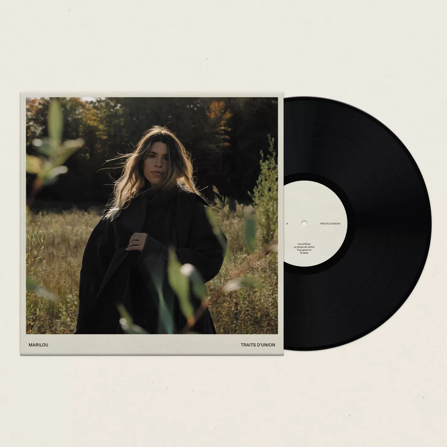 Trois fois par jour Traits D'Union (Vinyle) Cover Edition Limitee Clearance